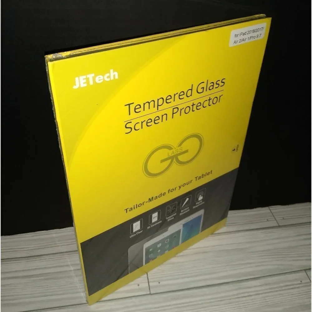 JETech Screen Protector for iPad Pro 9.7 iPad Air 1 2 Tempered Glass 2-Pack
